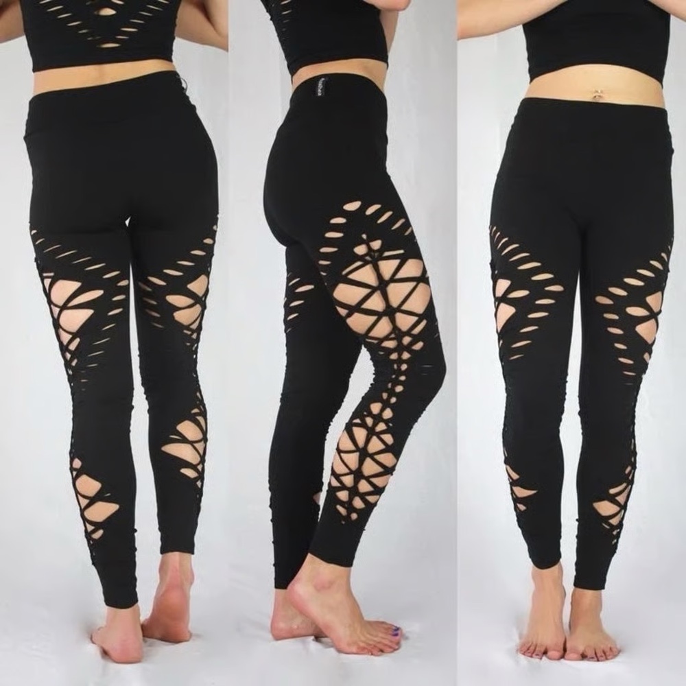 Dolls Kill Shredded Leggings